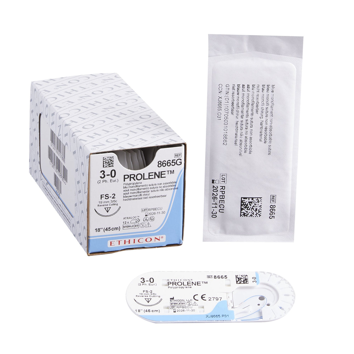 Prolene Nonabsorbable Polypropylene Suture with Reverse Cutting Needle - BeHope