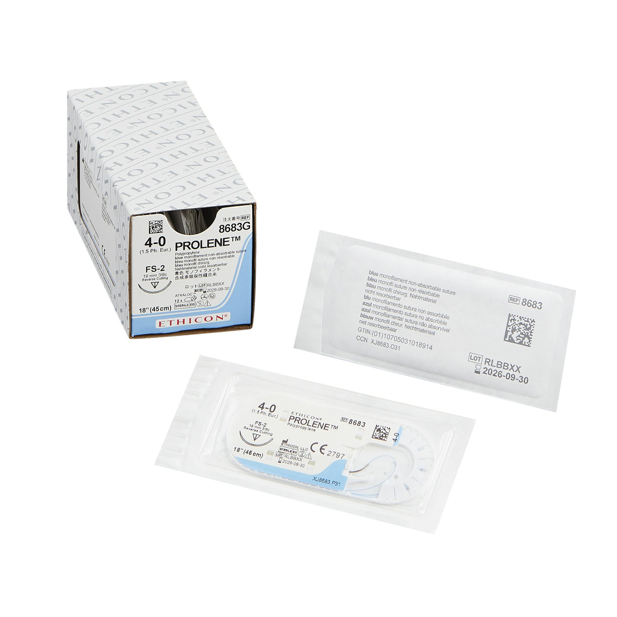 Prolene Nonabsorbable Polypropylene Suture with Reverse Cutting Needle - BeHope