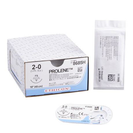 Nonabsorbable Suture Prolene™ Polypropylene Monofilament Reverse Cutting Needle - BeHope