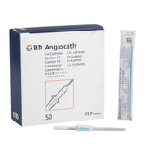 Peripheral IV Catheter Angiocath™ FEP Polymer Straight Hub Non Blood Control - BeHope