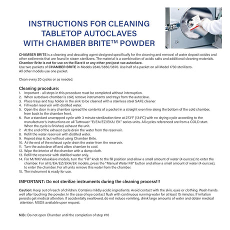 Chamber Brite Autoclave Chamber Cleaner - BeHope