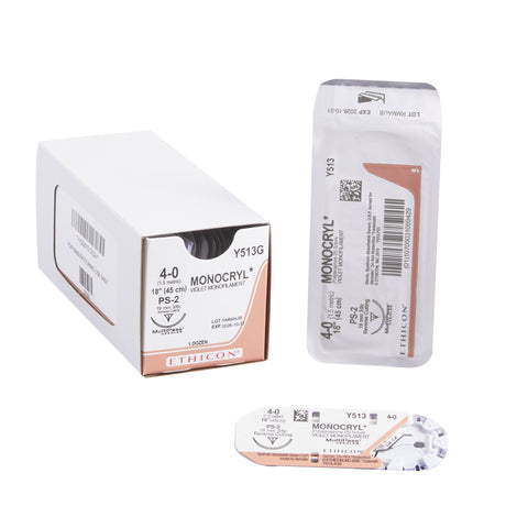 Absorbable Suture With Needle Monocryl™ Poliglecaprone Precision Reverse Cutting Needle - BeHope