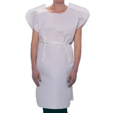 Patient Exam Gown TIDI® Child Size White Disposable - BeHope