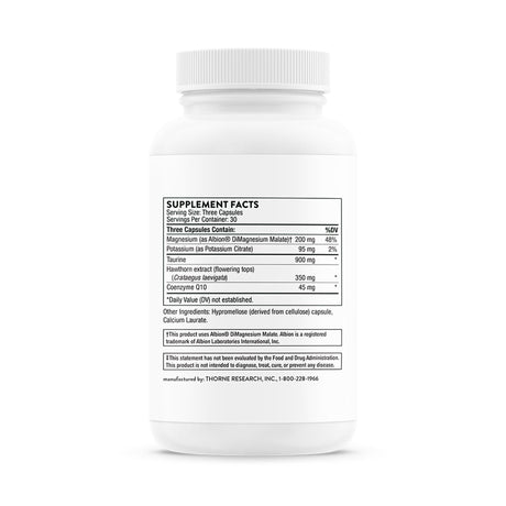 Dietary Supplement THORNE® Heart Health Complex Various Strengths Capsule 90 per Bottle - BeHope