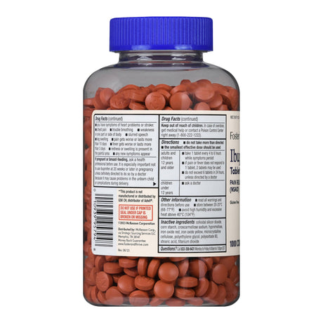 Pain Relief Foster & Thrive™ 200 mg Strength Ibuprofen Tablet 1000 per Bottle - BeHope