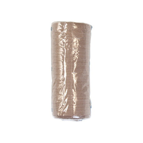 Elastic Bandage Dynarex® 4 Inch X 4-1/2 Yard Clip Detached Closure Tan NonSterile Standard Compression - BeHope