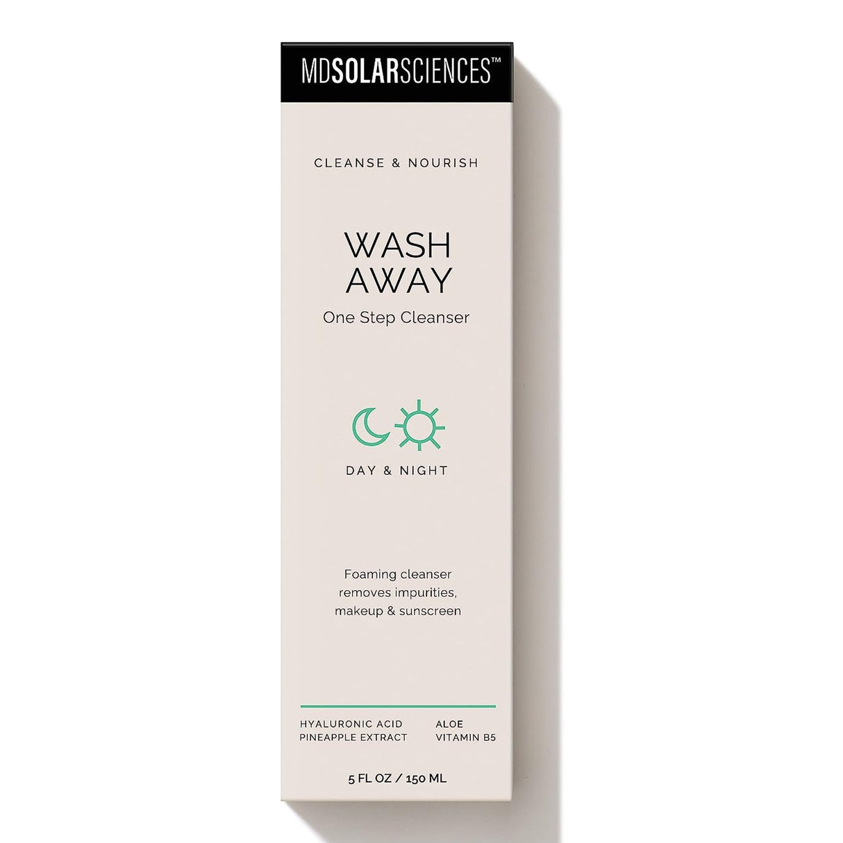 Facial Cleanser MDSolarsciences Wash Away One Step Gel 5 oz. Tube Unscented