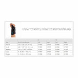 Wrist Brace Ossur® Formfit® Aluminum / Cotton / Polyester Right Hand Black Small - BeHope