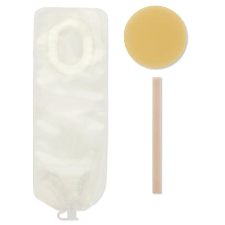 Ostomy Pouch Pouchkins™ Newborn One-Piece System 6 Inch Length Flat, Trim To Fit 7/8 to 1-3/8 Inch Stoma Drainable - BeHope