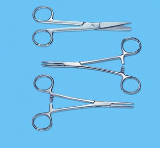 Hemostatic Forceps Kelly Sterile Locking Finger Ring Handle Pakistani Stainless Steel - BeHope