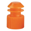 McKesson Tube Closure Polyethylene Flanged Plug Cap Orange 13 mm For Use with 13 mm Blood Drawing Tubes, Glass Test Tubes, Plastic Culture Tubes NonSterile - BeHope