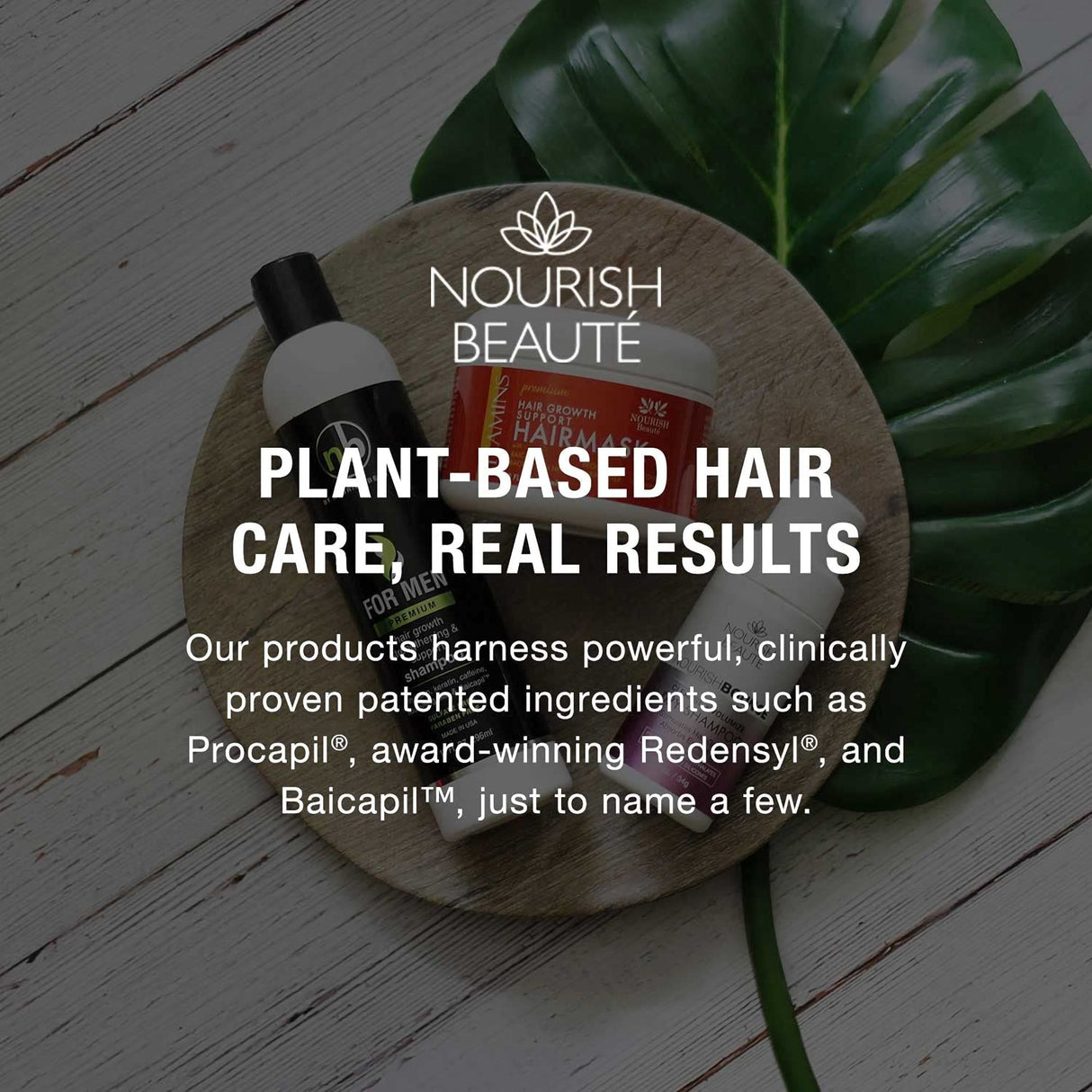 Shampoo and Conditioner Nourish Beaut Premium Vitamins Hair Growth Support 10 oz. Flip Top Bottle Scented
