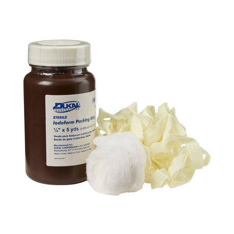 Wound Packing Strip Dukal Iodoform 1/4 Inch X 5 Yard Sterile Antiseptic - BeHope