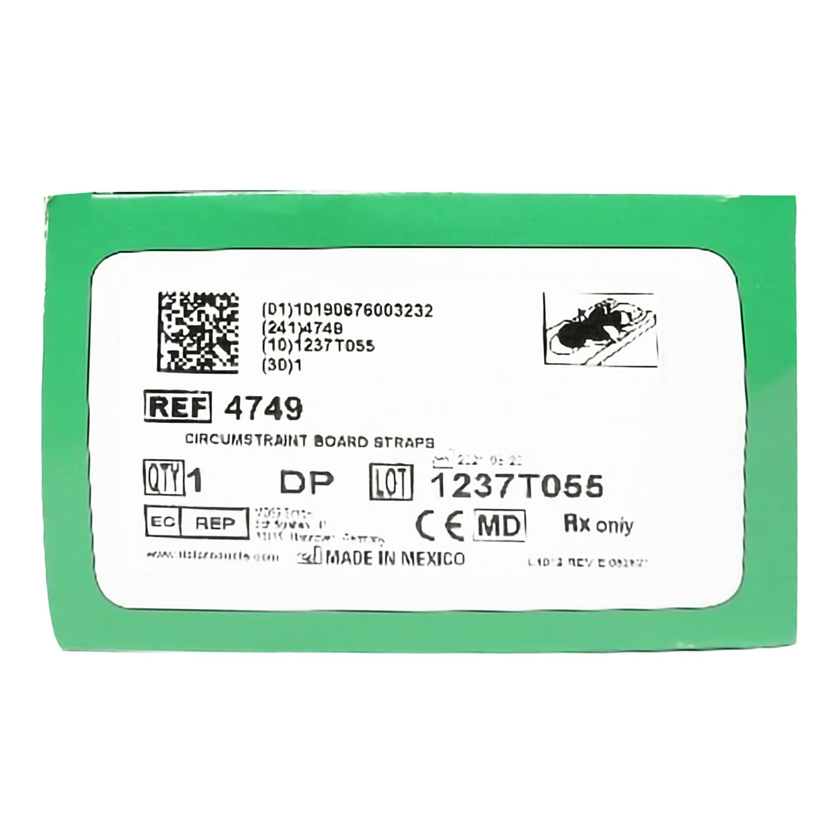 Circumcision Immobilizer Strap Circumstraint™ Infant Size Strap Fastening Hook and Loop Closure - BeHope