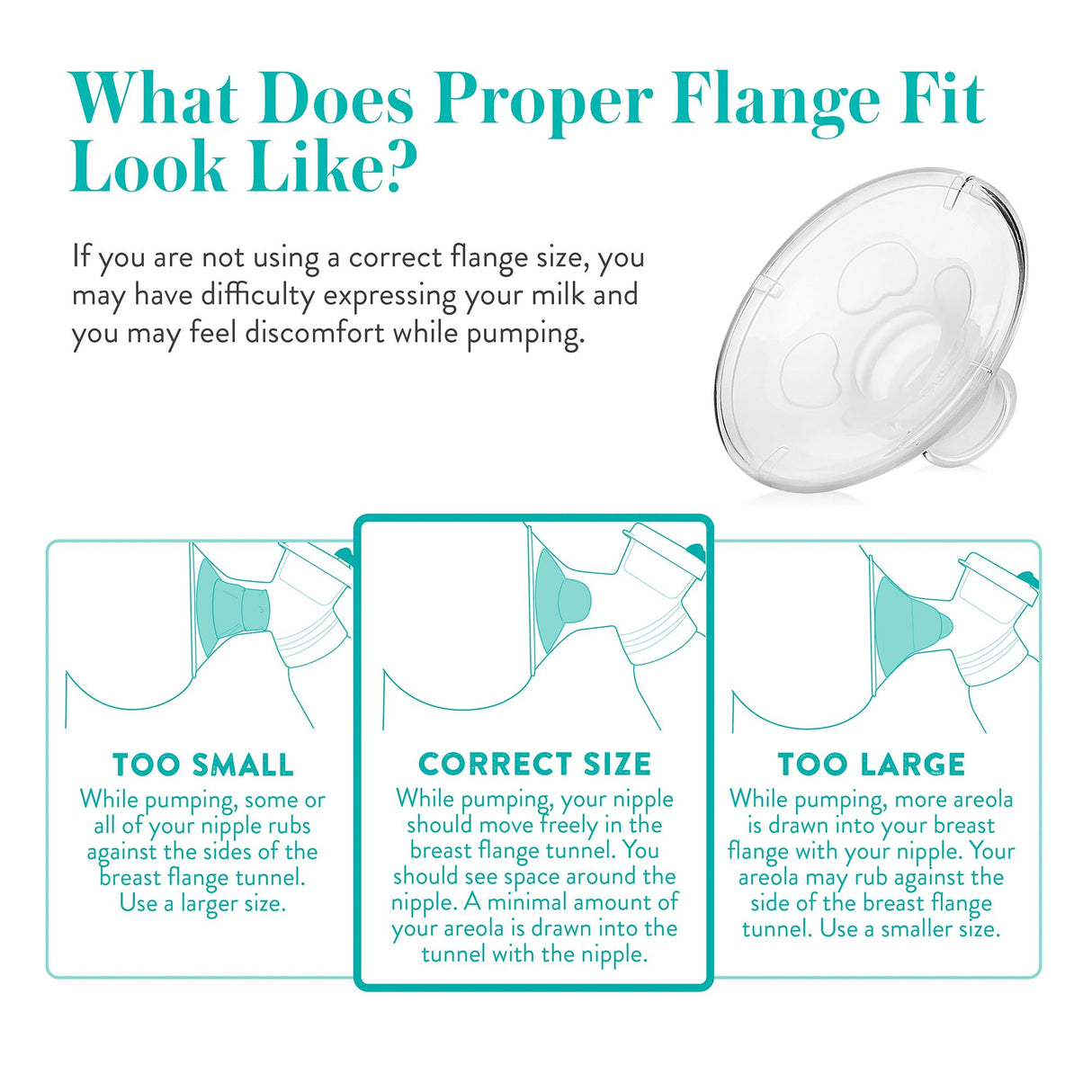 Breast Flange Evenflo AdvancedFit™ for All Evenflo Advanced Breast Pumps - BeHope