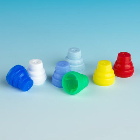 Globe® Scientific Tube Closure Polyethylene Plug Cap Yellow For Most 10 mm, 12 mm, 13 mm and 16 mm Tubes - BeHope