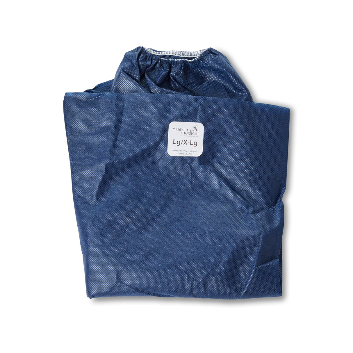 Exam Shorts MediShorts® Large / X-Large Navy Blue Nonwoven Adult Disposable - BeHope