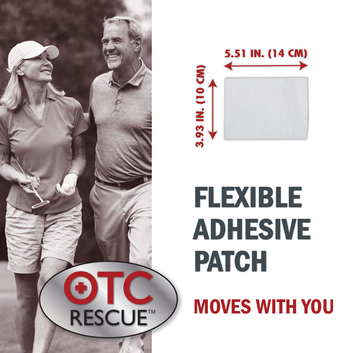 Topical Pain Relief OTC RESCUE 4% Strength Lidocaine Patch 30 per Box - BeHope