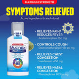 Cold and Cough Relief Mucinex® Fast-Max™ Cold & Flu 650 mg - 20 mg - 400 mg - 10 mg / 20 mL Strength Liquid 6 oz. - BeHope