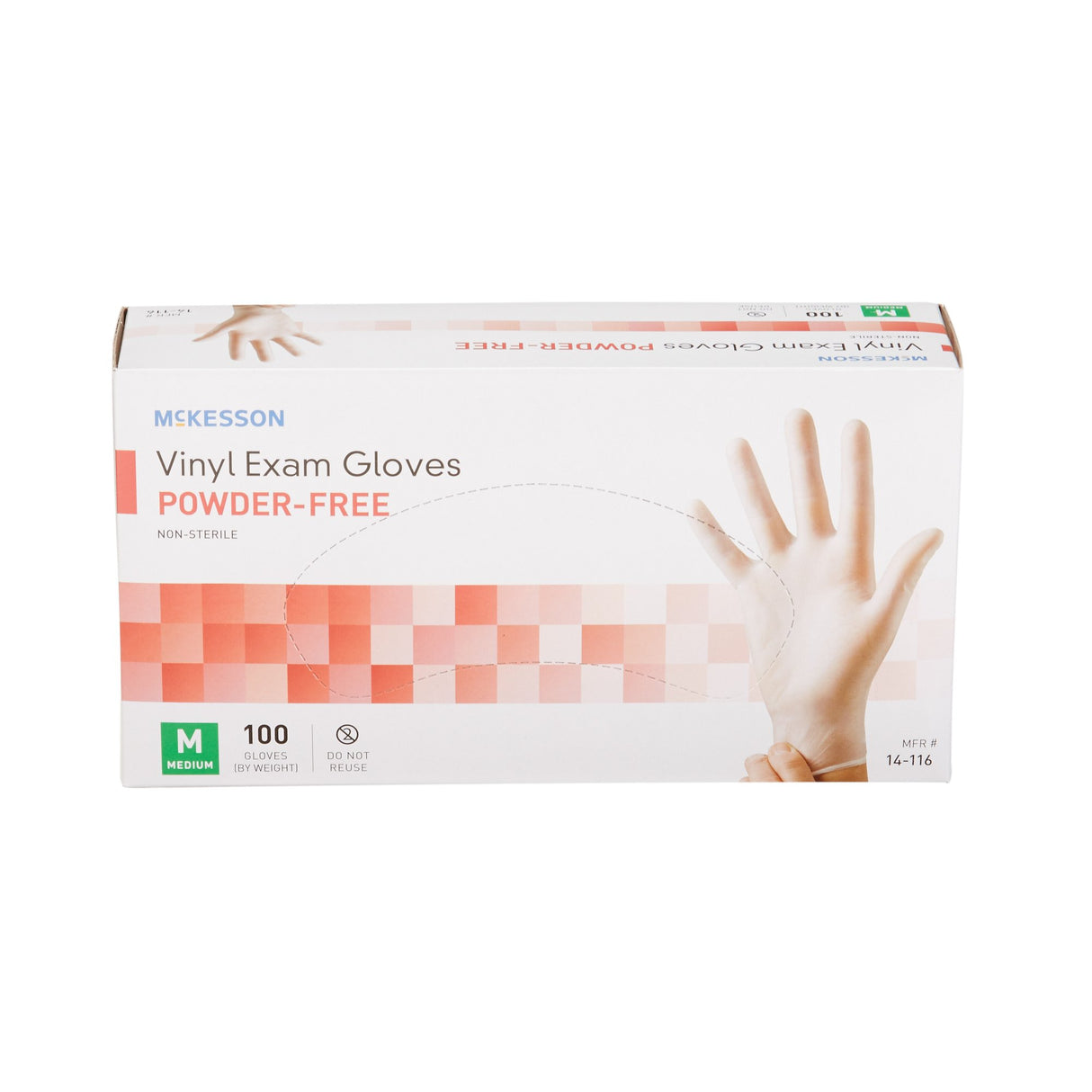 McKesson Nonsterile Vinyl Exam Gloves Smooth High Tactile Sensitivity - BeHope