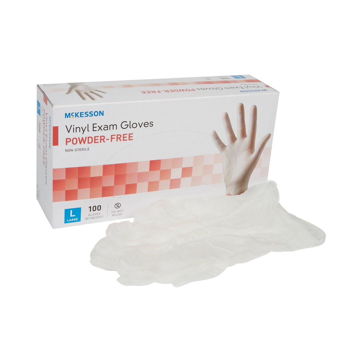 Mckesson Nonsterile Vinyl Exam Gloves Smooth Tactile Sensitivity - BeHope