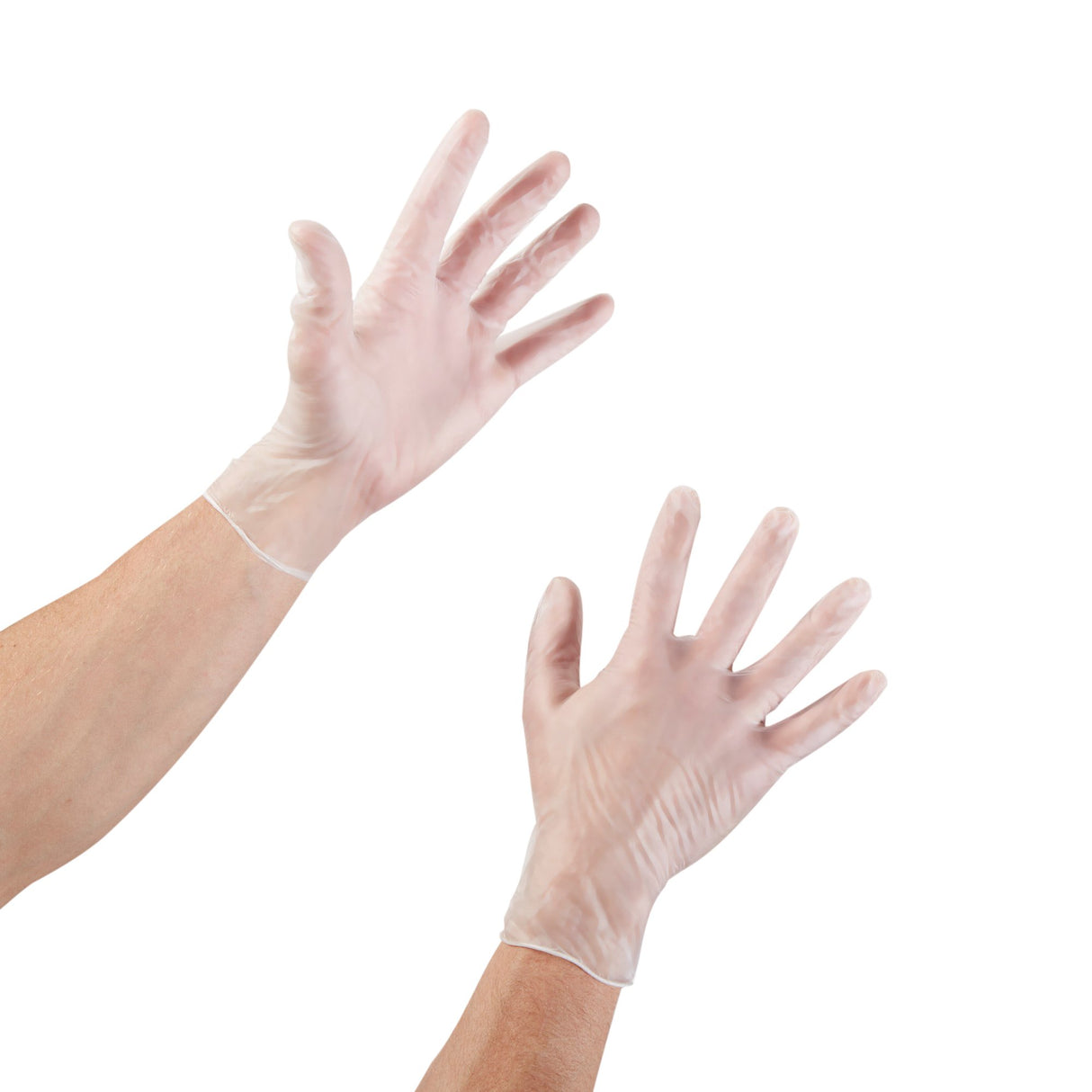 Exam Glove McKesson X-Large NonSterile Vinyl Standard Cuff Length Smooth Clear Not Rated - BeHope