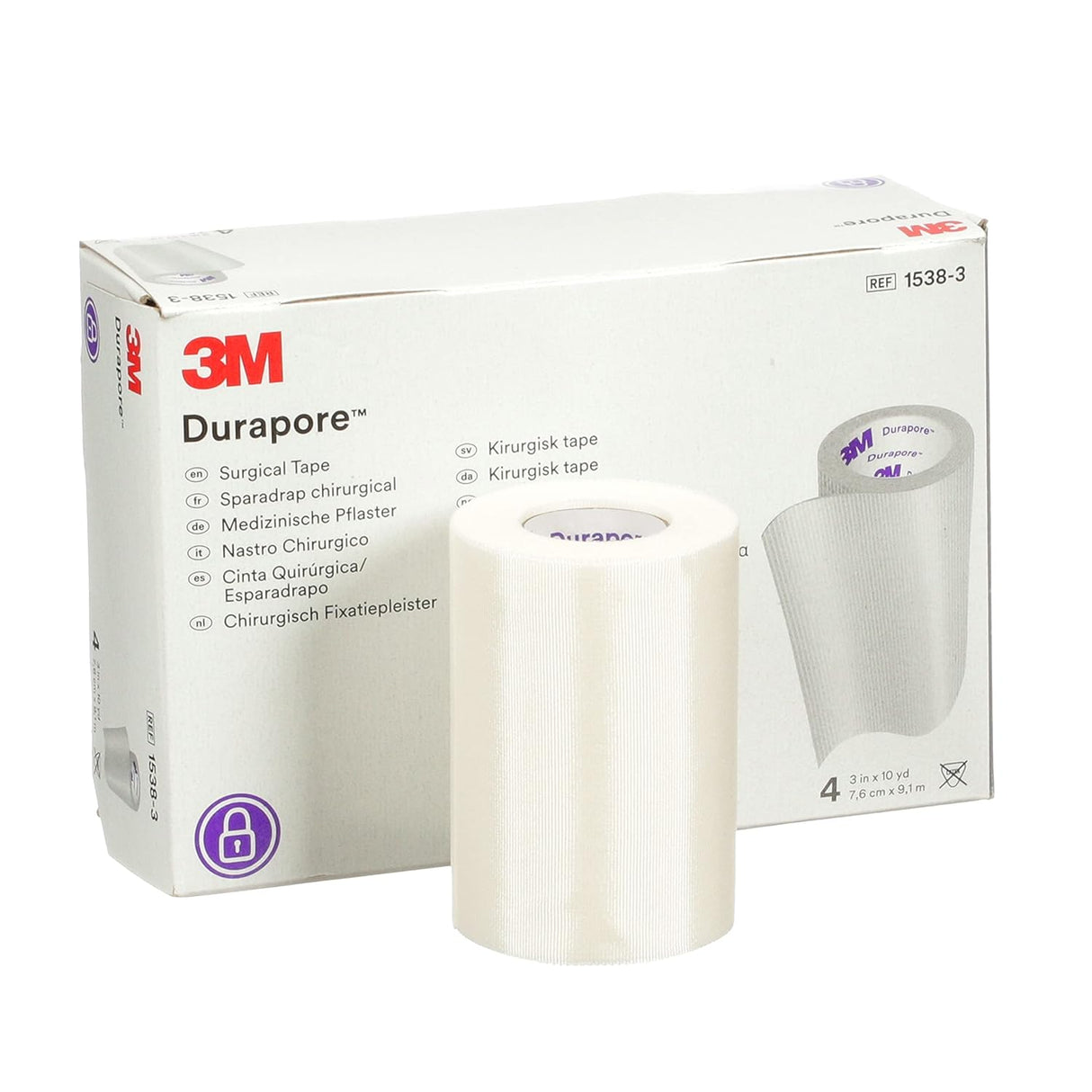 3m Durapore Surgical Adhesive Tape 1" Yard - BeHope