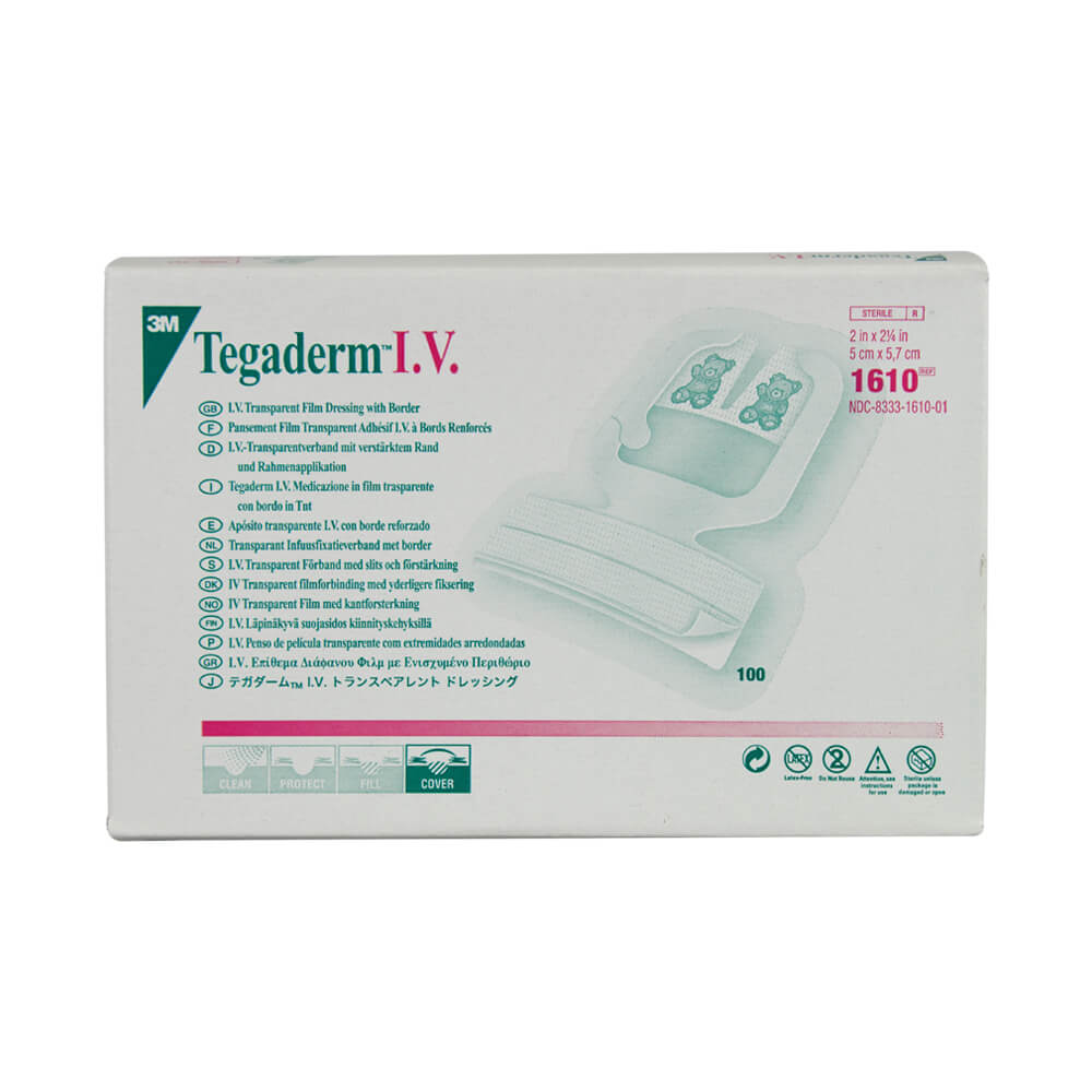 Tegaderm Transparent Dressing Iv Style Frame 8.5cmx10.5cm Box/50 Each - BeHope