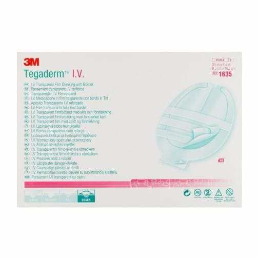 Tegaderm Transparent Dressing Iv Style Frame 8.5cmx10.5cm Box/50 Each - BeHope