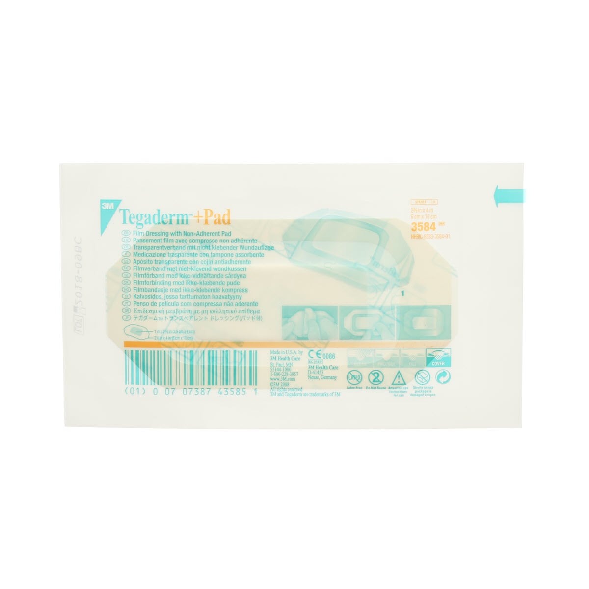 3M® TegadermTM + Pad Transparent Dressing with Absorbent Pad - BeHope