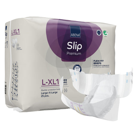 Unisex Adult Incontinence Brief Abena Slip Flexi Fit Large / X-Large Disposable Moderate Absorbency - BeHope
