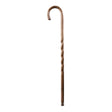 Round Handle Cane Brazos™ Twisted Wood 37 Inch Height Brown Oak - BeHope