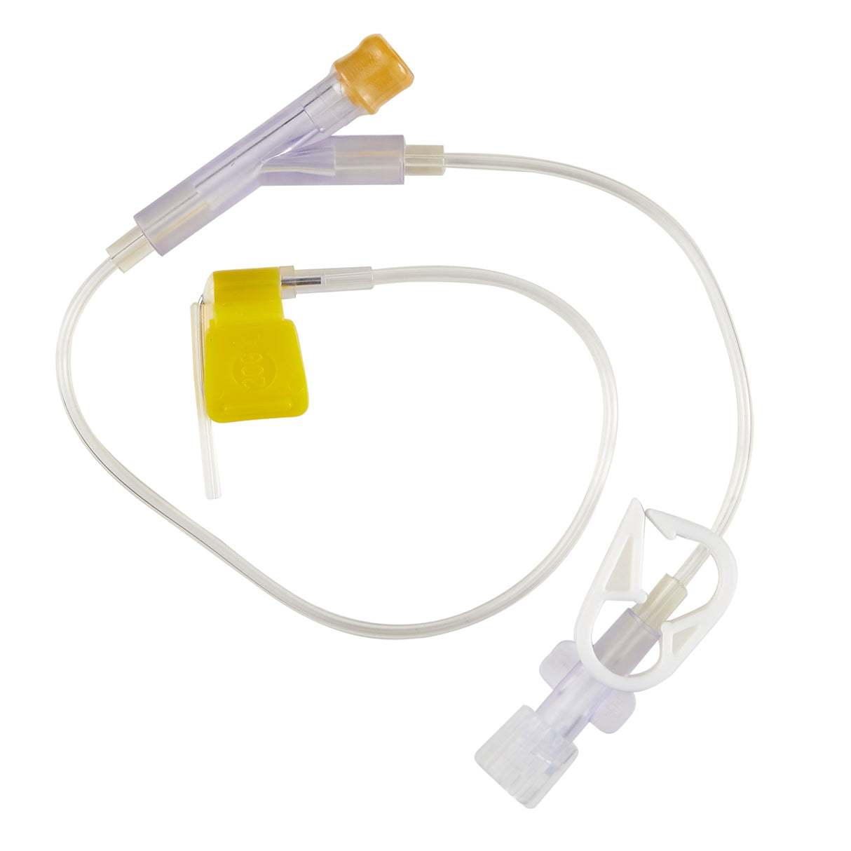 Huber Infusion Set Kawasumi 20 Gauge 1 Inch 11 Inch Tubing Y-Site Port - BeHope