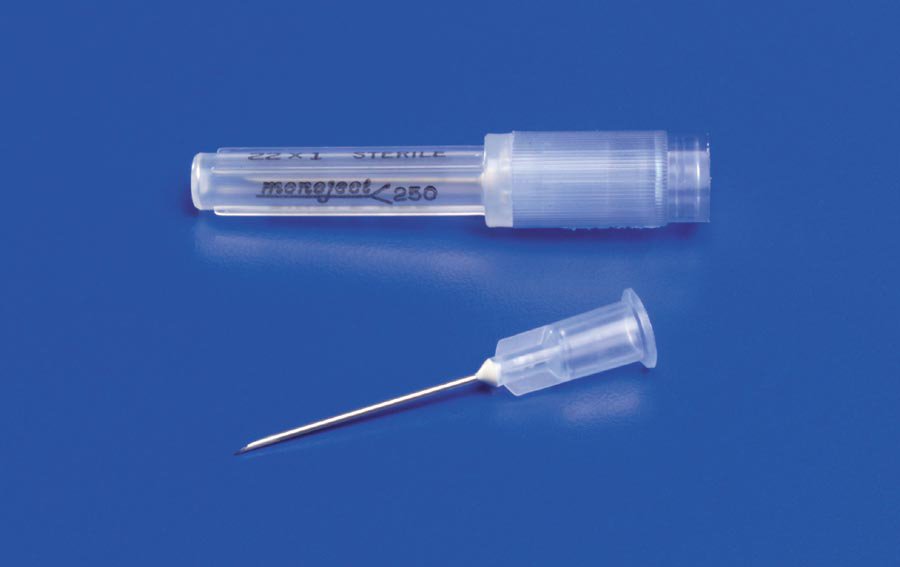 Hypodermic Needle Monoject™ 1 Inch Length 18 Gauge Regular Wall Without Safety - BeHope