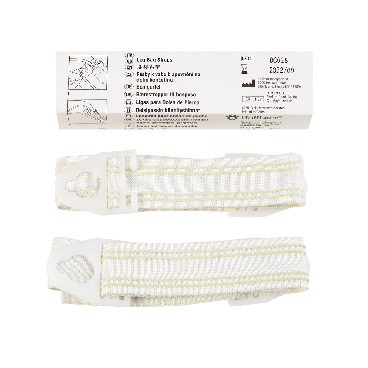 Leg Strap Hollister Durable Reusable Vinyl with Secure Attachment - BeHope