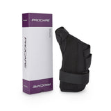 Wrist Brace with Abducted Thumb ProCare® ComfortFORM™ Aluminum / Foam / Spandex / Plastic Left Hand Black Medium - BeHope