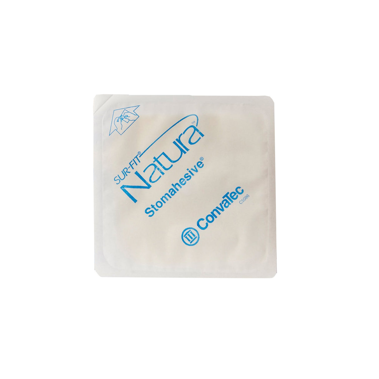 Ostomy Barrier Sur-Fit Natura Trim to Fit, Extended Wear Stomahesive Without Tape Sur-Fit Natura System Hydrocolloid 1 to 1-1/4 Inch Opening 4 X 4 Inch - BeHope