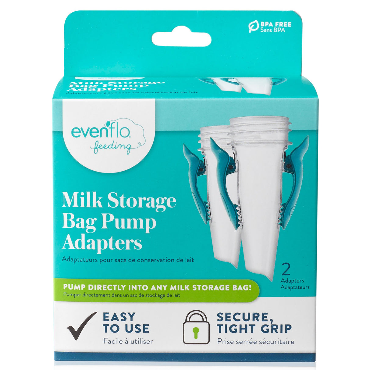 Breast Milk Storage Bag Adapter Evenflo Advanced For Evenflo Advanced Breast Pumps and Most Other Standard Neck Breast Pump Brands - BeHope