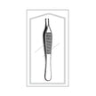 Tissue Forceps Econo Sterile™ Adson 4-3/4 Inch Length Floor / Office Grade Pakistani Stainless Steel Sterile NonLocking Thumb Handle Straight 1 X 2 Teeth - BeHope