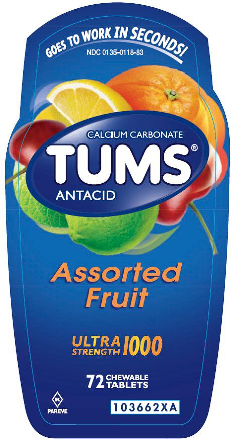 Tums® Ultra Strength Chewable Antacid Tablets Heartburn Relief - BeHope