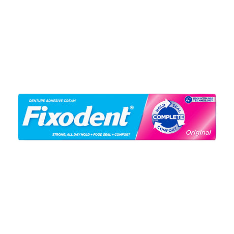 Fixodent Original Denture Adhesive Cream for Strong All-Day Hold and Food Seal - BeHope
