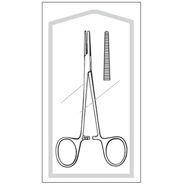 Mosquito Forceps Econo Sterile™ Halsted Pakistani Stainless Steel Sterile Locking Handle - BeHope