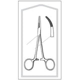 Hemostatic Forceps Econo Sterile™ Kelly Sterile Stainless Steel Locking Handle Curved Tips - BeHope