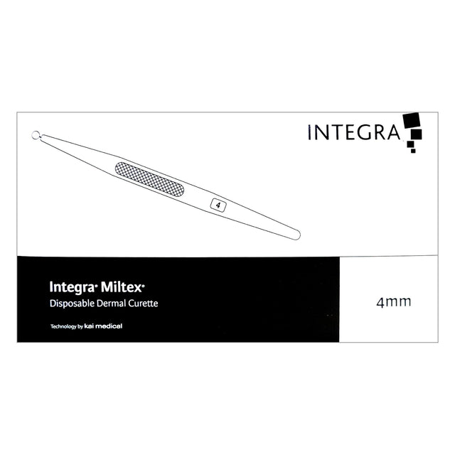 Dermal Curette Miltex® Stainless Steel Textured Handle Comfort Tool - BeHope
