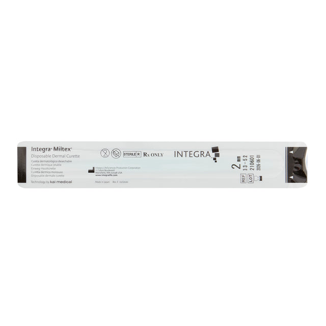Dermal Curette Miltex® Stainless Steel Textured Handle Comfort Tool - BeHope