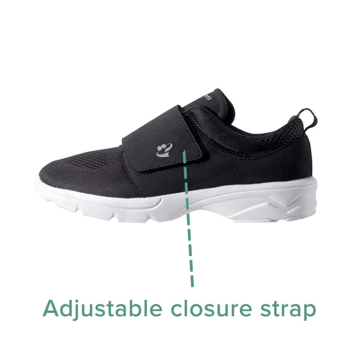 Walking Shoe Silverts® Size 7 Male Adult Black - BeHope