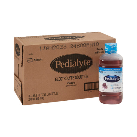 Oral Electrolyte Solution Pedialyte® Classic Grape Flavor 33.8 oz. - BeHope
