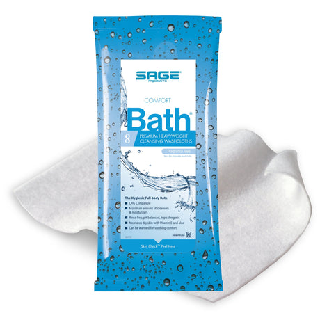 Rinse-free Bath Wipe Comfort Bath® Full Body Cleansing Cloths - BeHope