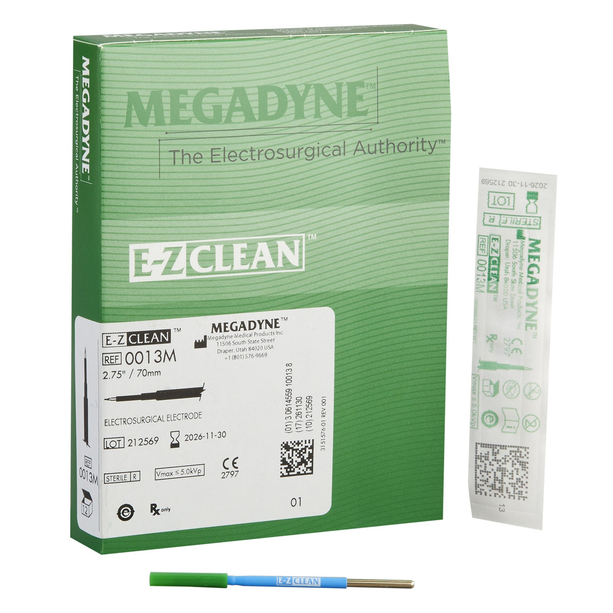 Needle Electrode Megadyne™ E-Z Clean™ Coated Stainless Steel Sterile Modified Needle Tip Disposable - BeHope