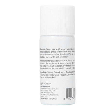 Shaving Cream Medline MedSpa Aerosol Can 1.5 oz. - BeHope